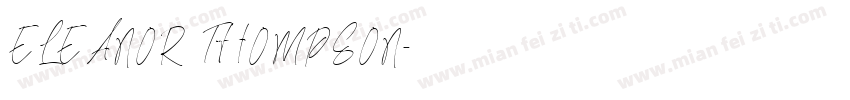 ELEANOR THOMPSON字体转换